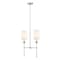 Z-Lite Emily 2 Light Island, Polished Nickel & Off White 3033-2L-PN - alternate 1